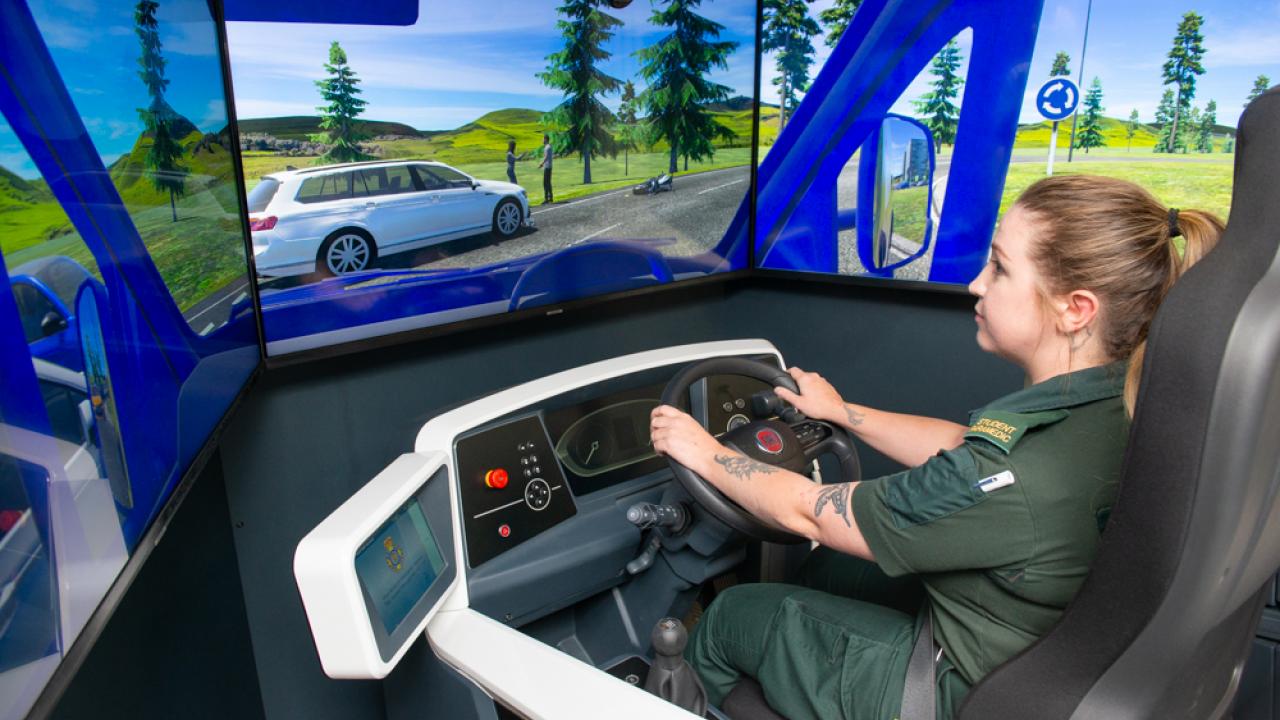 Neuer Krankenwagen-Simulator für West Midlands in Großbritannien