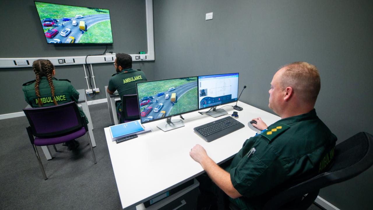 Nouveau simulateur d'ambulances pour West Midlands au Royaume-Uni